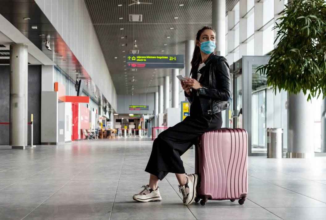 functional value girl with suitcase